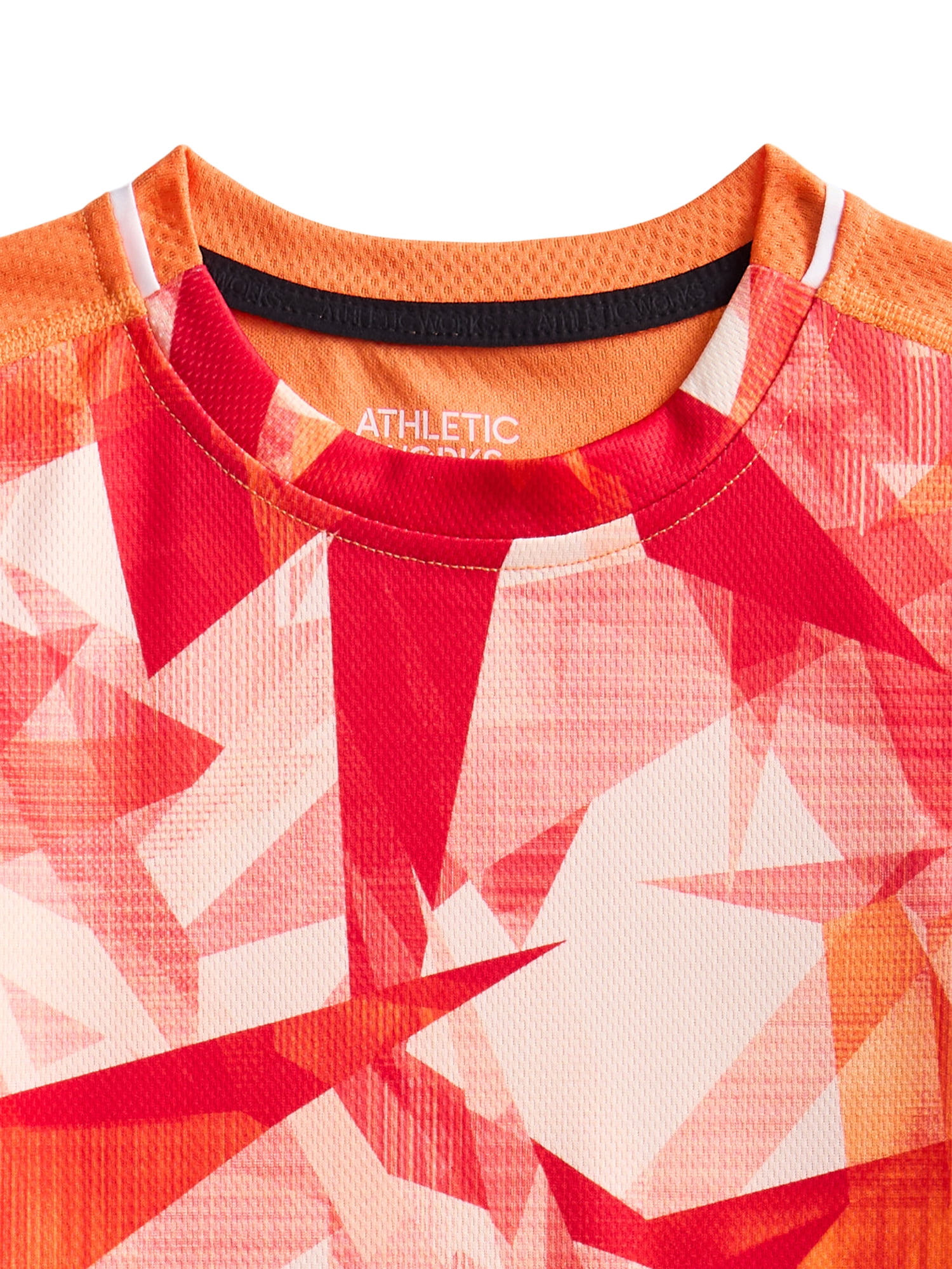 Athletic Works Boys' Print Performance Tee with Short Sleeves, Sizes 4-18 & Husky