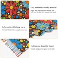 thumbnail image 5 of FORMRS Womens Scarf Winter Soft Long Big Warm Shawls Wrap Tassel Scarves, Cartoon Flowers, 5 of 9