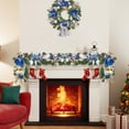 thumbnail image 7 of Lumiparty 6ft Christmas Garland with 20 LED Lights, Prelit Xmas Garland for Mantle with Timer, 8 Lighting Modes, for Indooor Outdoor Fireplace Stairs Railing Decorations, 7 of 7
