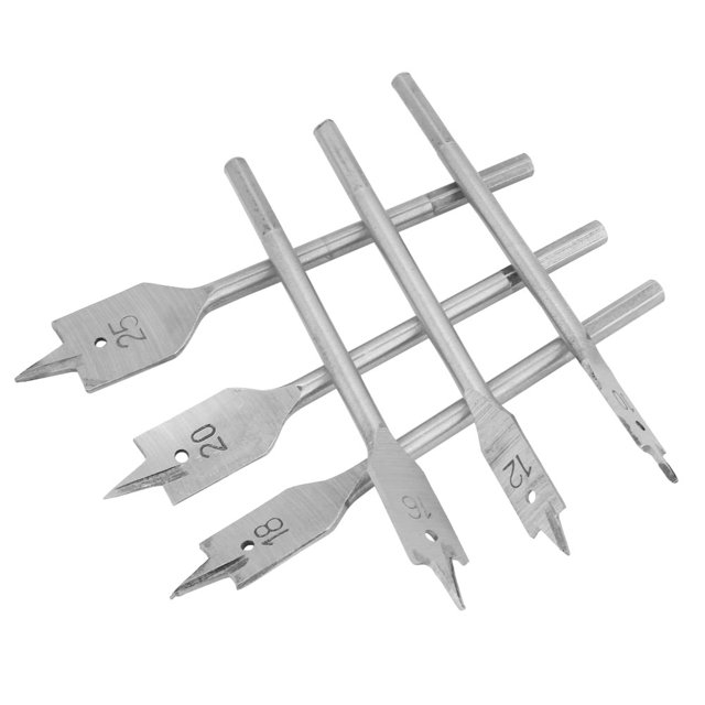 Flat Boring Bit, Wood Boring Flat Bit 6pcs Spade Drill Bit, Flat Boring Tool For Woodworking Bench Drill