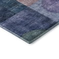 thumbnail image 3 of Addison Rugs Mayfield Premium Machine Washable Transitional Geometric Blue Round Rug, 8' x 8', 3 of 5