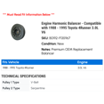 thumbnail image 2 of Engine Harmonic Balancer - Compatible with 1988 - 1995 Toyota 4Runner 3.0L V6 1989 1990 1991 1992 1993 1994, 2 of 2
