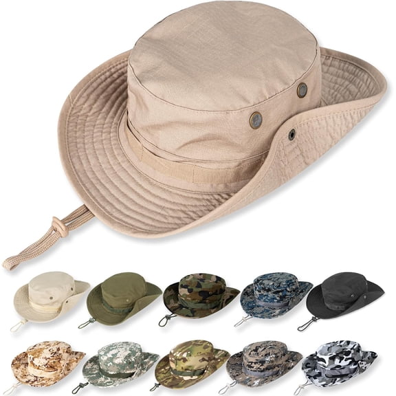 Sun Hats for Men Women Bucket Hat UPF 50 UV Protection Boonie Hat for Safari Fishing Hiking Garden Beach