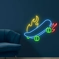 thumbnail image 2 of Handmadetneonsign Skateboard Neon Sign, Skateboard Led Signs, Skateboard Decor, Skateboard Sign, 2 of 5