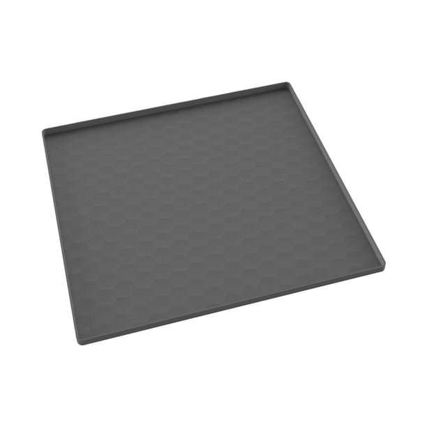 Alfombrilla protectora superior para secadora, almohadilla de silicona lavable para el hogar, la cocina y la lavandería gris 60x60cm