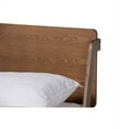 thumbnail image 5 of Baxton Studio Sadler Mid-Century Modern Ash Walnut Brown Finished Wood Full Size Platform Bed, 5 of 6