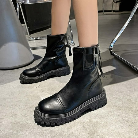 

HOMBOM Chukka Boots Girls Ladies 2022 Middle Mid Calf Boots Christmas For Thigh High Boots Comfort Shoes For Women Boots For Clearence