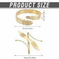 thumbnail image 3 of DESIGNICE 2Pcs Gold Bangles for Women Multi-Layer Design Cuff Bracelets Adjustable Opening Gold Arm Cuff for Women Cute Gifts Colormixing3, 3 of 7