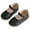 Black, variant on LNMQLPDBS Kids Summer Shoes Girls' Solid Color Spring Autumn Flat Bottomed Low Top Anti Slip Breathable Casual Leather Shoes with Adjustable Buckle Toddler Size 7 Shoes Girls for School