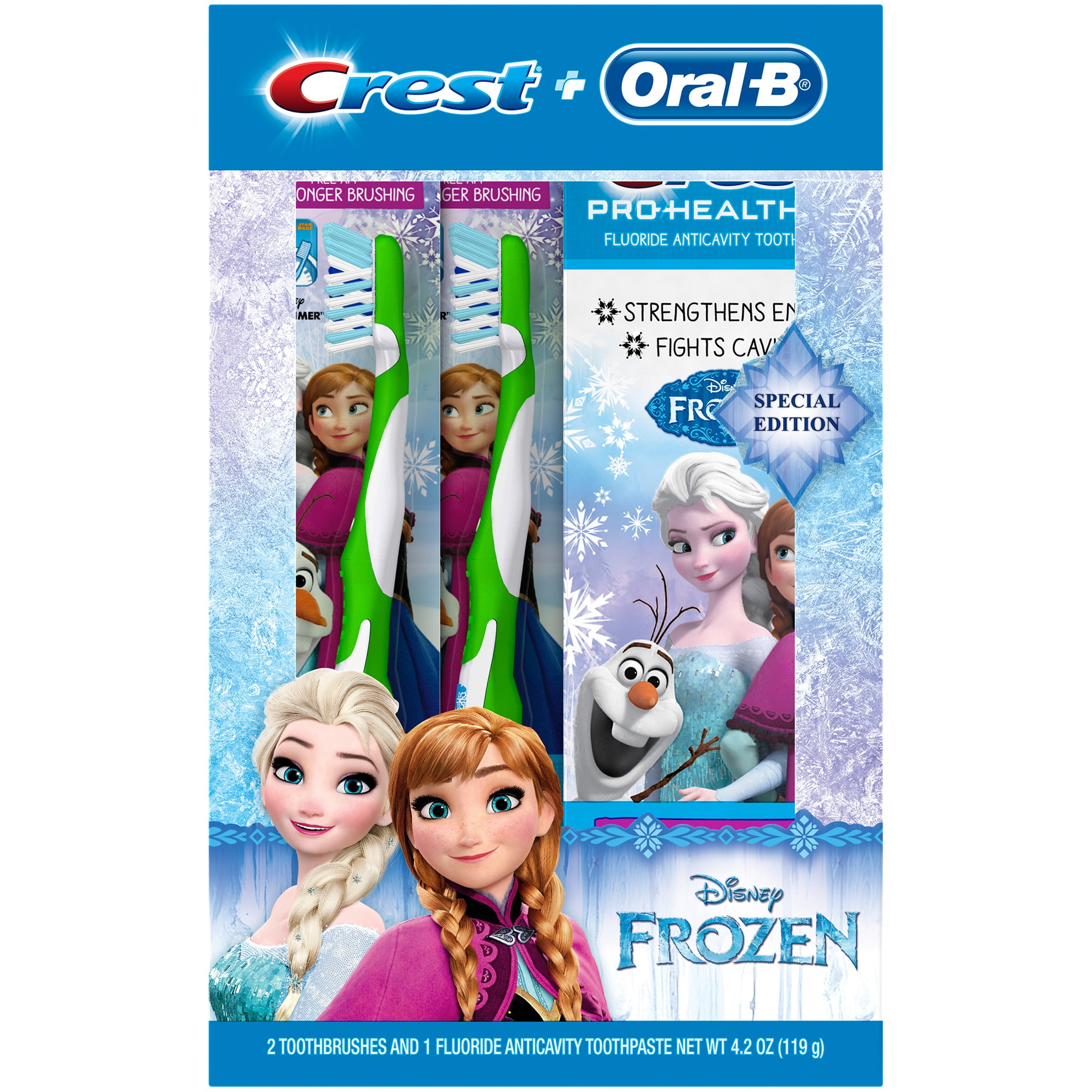 Crest® + OralB® Disney Frozen Toothbrush & Toothpaste Kit 3 pc Box Walmart Inventory Checker