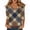 Dark Blue, variant on Women's T Shirt Print 3/4 Sleeve Daily Weekend Fashion Basic V- Neck Regular Top Blue L