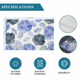 thumbnail image 6 of Blue Ombre Spring Floral Placemats Set of 6, Summer Botanical Flowers Placemats for Dining Table, Place Mats for Kitchen Tabletop, Waterproof Wipeable Dining Table Mats Set, 6 of 9