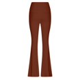 thumbnail image 6 of Puliio Womens Yoga Pants Solid Color High Waist Flared Pant Soft Comfortable Slim Fit Lifting Yoga Fitness Pants Sweatpants, 6 of 6