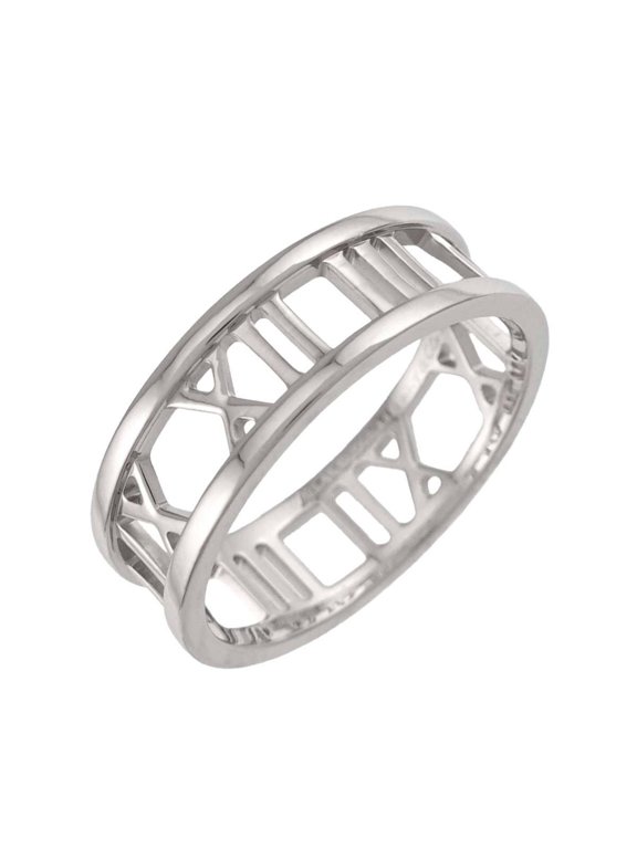 Pre-Owned Tiffany & Co. Atlas 1 Ring, 18K White Gold (750)