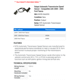 thumbnail image 2 of Output Automatic Transmission Speed Sensor - Compatible with 2000 - 2005 Ford Taurus 2001 2002 2003 2004, 2 of 2