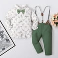 thumbnail image 2 of Jhhlsf Outfits for Boys Sets Formal Dress Shirt Suspenders Pants Suit Wedding Party Fall Clothing, 2 of 5