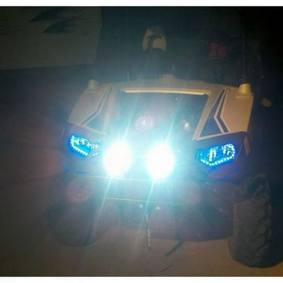 Polaris Ranger LED Driving Lights Auxillary Off Road Fog Lamps Foglamps Offroad Aux Lighting Kit
