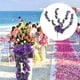 thumbnail image 5 of 4 pétalos de flores artificiales colgantes de color violeta, enredadera de imitación para decoración de bodas y hogar (morado oscuro), 5 of 5