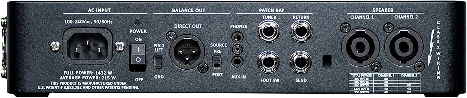 Gallien-Krueger Legacy 1200-1200-Watt Ultra Light Bass Head