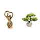 thumbnail image 1 of Estatua de pareja,Figura de pareja,arte moderno,artesanía,regalo de boda,Árbol bonsái artificial,Árbol bonsái artificial para decoración de escritorio de interior y hogar,Árbol bonsái, 1 of 8