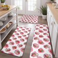 thumbnail image 2 of Pink Cow Strawberry Pattern Kitchen Rugs Sets Of 3,Kitchen Runner Rugs Non Skid Washable,Decorative Kitchen Floor Mats for Kitchen,Sink,Laundry,17"x30"+ 17"x47" + 17"x59", 2 of 6