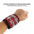 thumbnail image 7 of Magnetic Holder, Magnetic Tool Organizer, 6 Neodymium Magnets, 12X2 In, Black, Screw Organizer, Velcro Straps Heavy Duty, Garage Projects, 1 Pc, 7 of 7