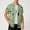 Green, variant on 80s 90s Outfit Hawaiian Shirt for Men Short Sleeve Button Down Shirts Printed Funny Party Outfit Sizes S-2XL Yellow