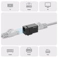 thumbnail image 3 of Acoplador Keystone FGB CAT6A 10 Gbps RJ45, paquete de 25 unidades, negro, 3 of 7