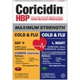 thumbnail image 5 of Coricidin HBP Maximum Strength Cold & Flu Medicine, Day+Night, Liquid Gels, 24 Count, 5 of 17