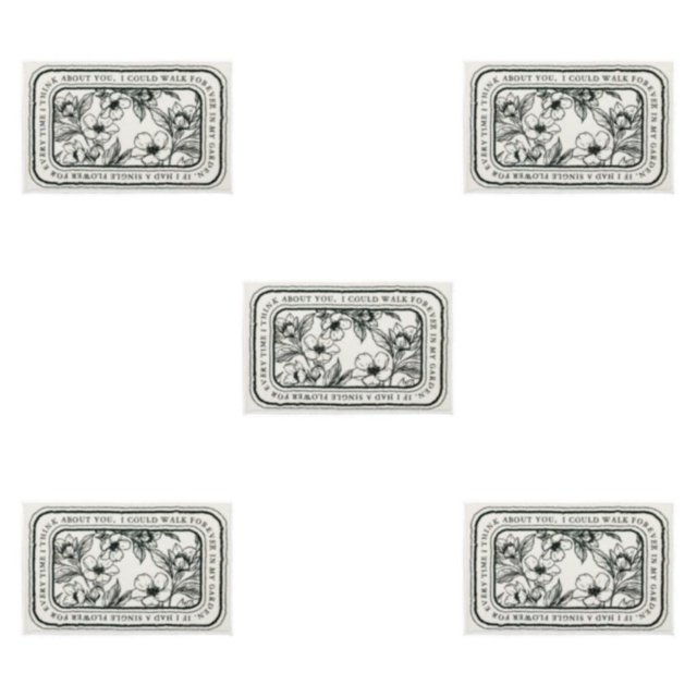 Destyer Floor Rug Soft Indoor Decor Wide Applications for Kitchen Doorway Bedroom Flower Rectangular 40x60cm 5Set