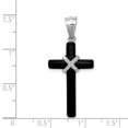thumbnail image 3 of Collier Croix en Argent Sterling 925 Onyx Pendentif Religieux, 3 of 8