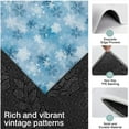 thumbnail image 3 of Light Blue Christmas Snowflake Pattern Kitchen Rugs Sets Of 3,Kitchen Runner Rugs Non Skid Washable,Decorative Kitchen Floor Mats for Kitchen,Sink,Laundry,17"x30"+ 17"x47" + 17"x59", 3 of 6