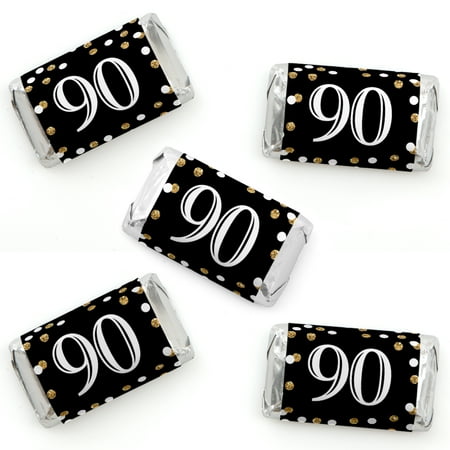 birthday adult gold candy mini 90th 60th bar wrapper 40th favors count stickers wrappers theme bigdotofhappiness wish list dialog displays