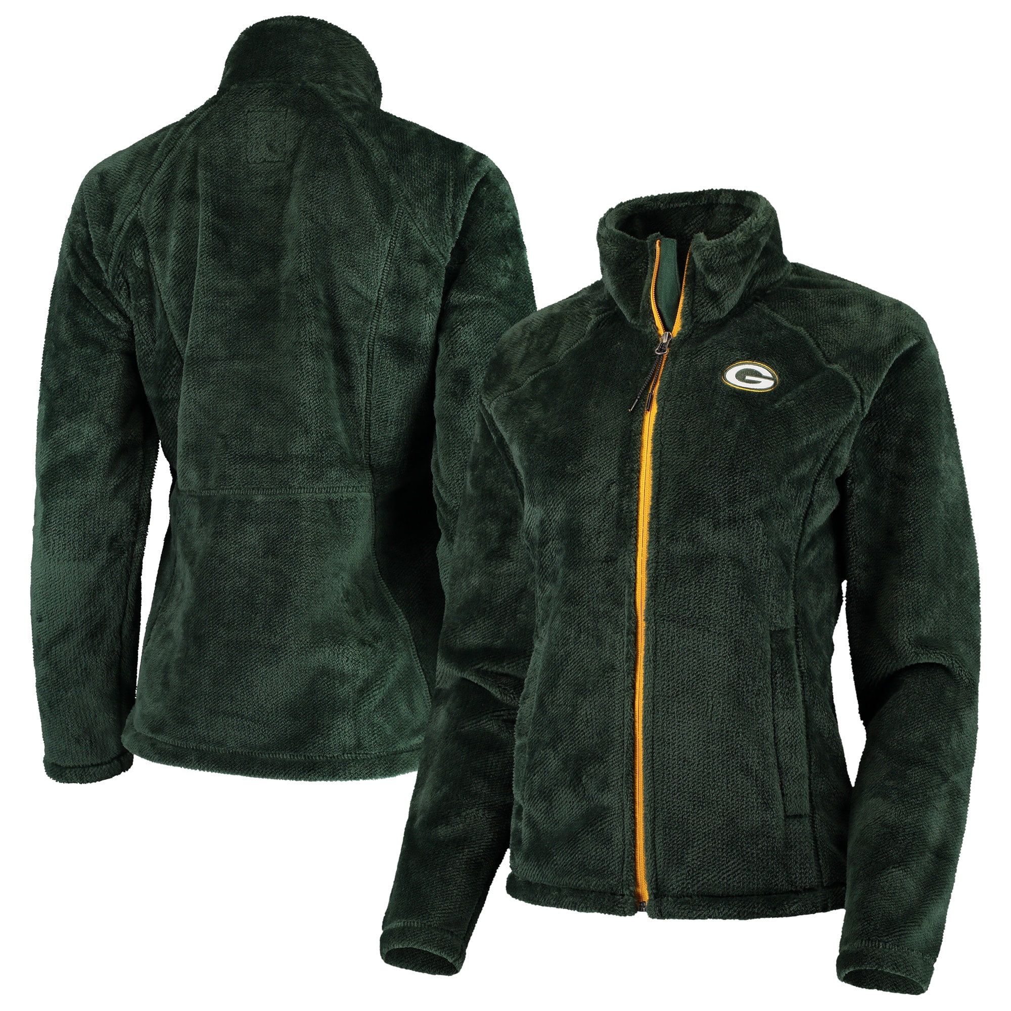 Green Bay Packers GIII 4Her by Carl Banks Women's Field Goal Fleece FullZip Jacket Green