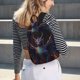 thumbnail image 5 of Easygdp Rainbow Wings Majestic Dragon Mochila de Lona Resistente para Laptop, Compatible con Laptops de 15 a 17 pulgadas, Ideal para Escuela, Trabajo y Viajes-Small, 5 of 5