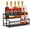 2 tier, variant on SENYUM Upgrade Coffee Syrup Rack Organizer, Bottles Holder Stand for Coffee Bar, Liquor Bottle Display Shelf Bar Shelf Stand Countertop Rack for Syrup, Wine, Spice