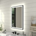 thumbnail image 2 of Apex-Noir 24"x32" Framed LED Lighted Bathroom Mirror, 2 of 12