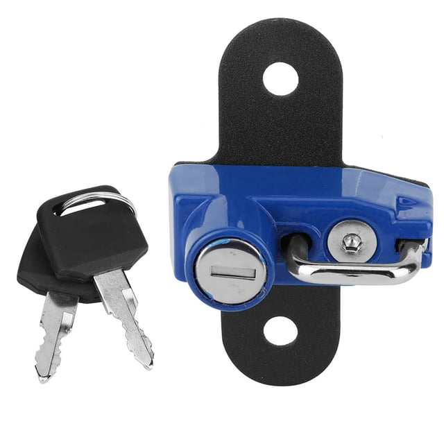 Motorcycle Modification Aluminum Alloy Helmet Lock Mount Hook Fit for Suzuki V-Strom 250 2017+(Blue )