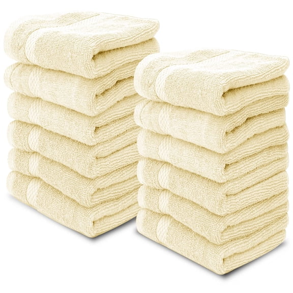 White Classic Luxury Cotton Washcloth