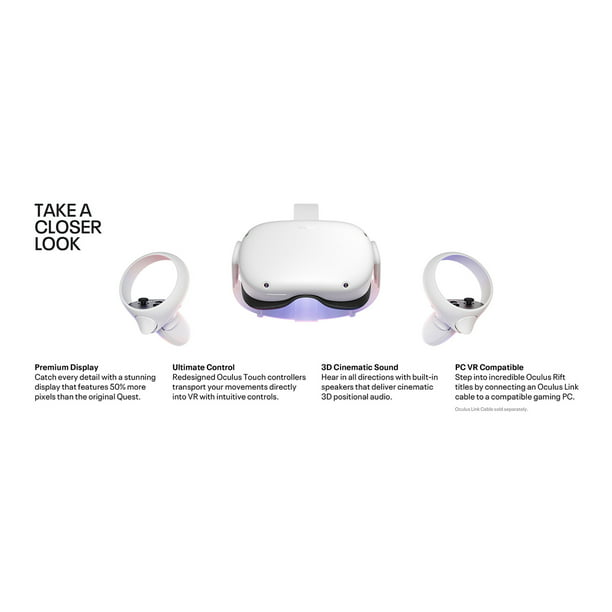Quest 2 Virtual Reality Headset, Bundle with Case and Face Pad - Walmart.com