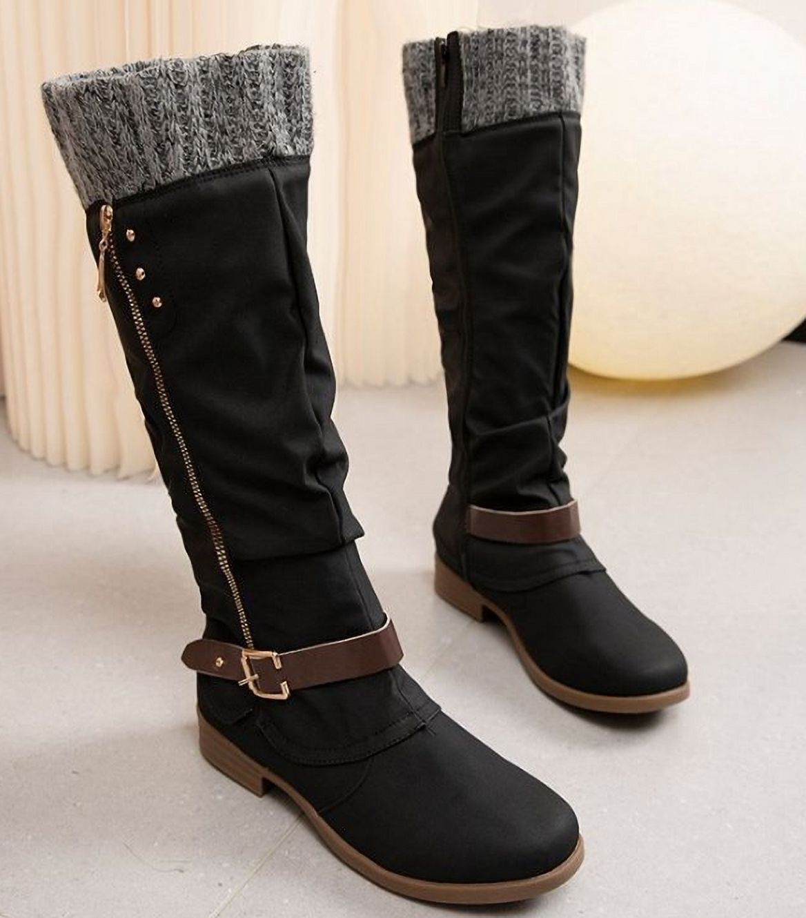 Fashion Women's Thick High Heel Lace Up Ankle Boots Platform Lace ...