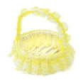 thumbnail image 3 of FVDPWYE Flower basket for weddings, woven baskets, portable, beautiful basket for flower Yellow, 3 of 9