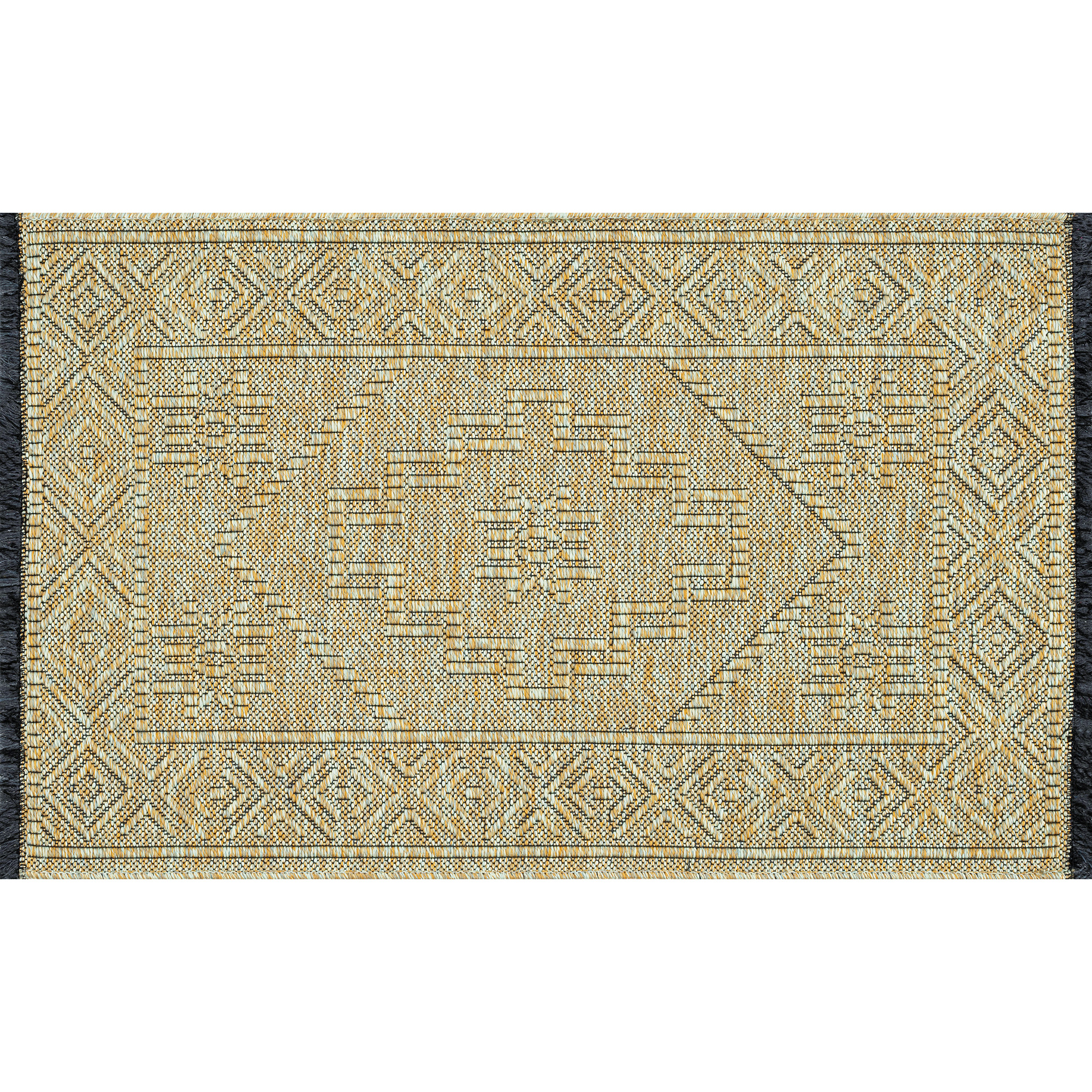Alma Transitional 2' x 3' Green and Sage Green, Machine Washable Polyester & Cotton Indoor Area Rug