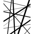 thumbnail image 2 of Urban Epiphany 12x14 Black Ornate Wood Framed with Double Matting Museum Art Print Titled - BW Geo Lines 1, 2 of 4