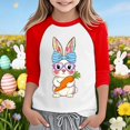 thumbnail image 2 of Jamsmile Toddlers Girls T-Shirts Easter Day Bunny Print Long Sleeve T Shirts Cute Holiday Graphic Tee Soft Girls Playwear Tops, 2 of 4