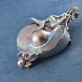 thumbnail image 2 of Mermaid On Pearl Sterling Silver Pendant, 2 of 2