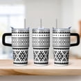 thumbnail image 2 of Bohemian Floral Insulated Cup 20oz with Lid & Straw - Stainless Steel Double Wall Vacuum Travel Mug, Leakproof Thermal Tumbler, 2 of 5