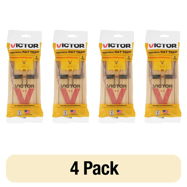 Free Shipping! Victor Extended Trigger Rat Trap Wood Baited Snap