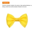 thumbnail image 4 of Uxcell 80pcs Yellow Bow Ties 1.5"x1" Mini Bowknot for Crafting Little Satin Bows, 4 of 5