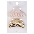 thumbnail image 2 of Time and Tru Women's Hair Claw Clips, 2-Pack, 2 of 4